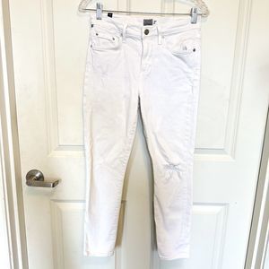 Citizen of Humanity Women's sz 26 Jeans Pants Rocket Crop High Rise Skinny White